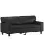 2-Sitzer-Sofa aus schwarzem Kunstleder, 140 cm von , Sofas - Ref: Foro24-359417, Preis: 269,60 €, Rabatt: %