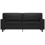 2-seater sofa in black synthetic leather 140 cm by , Sofas - Ref: Foro24-359417, Price: 269,60 €, Discount: %