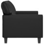 2-seater sofa in black synthetic leather 140 cm by , Sofas - Ref: Foro24-359417, Price: 269,60 €, Discount: %