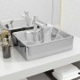 Washbasin with tap hole 48x37x13.5 cm ceramic silver by vidaXL, Sinks - Ref: Foro24-143485, Price: 85,84 €, Discount: %