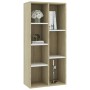 Regal aus Sperrholz in Weiß und Eiche, 50 x 25 x 106 cm von , Bücherregale und Regale - Ref: Foro24-801112, Preis: 65,16 €, R...