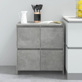 Concrete gray plywood sideboard 70x41x75 cm by , Sideboards - Ref: Foro24-809768, Price: 90,99 €, Discount: %