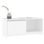 Mueble para TV de madera contrachapada blanco 90x35x40 cm de , Muebles TV - Ref: Foro24-809782, Precio: 50,02 €, Descuento: %