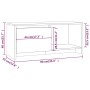 White plywood TV cabinet 90x35x40 cm by , TV Furniture - Ref: Foro24-809782, Price: 50,02 €, Discount: %