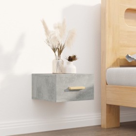 Concrete gray wall bedside table 35x35x20 cm by , Nightstands - Ref: Foro24-812842, Price: 26,60 €, Discount: %