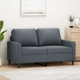 Dark gray velvet 2-seater sofa 120 cm by , Sofas - Ref: Foro24-359190, Price: 229,28 €, Discount: %