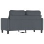 Sofá de 2 plazas de terciopelo gris oscuro 120 cm de , Sofás - Ref: Foro24-359190, Precio: 229,28 €, Descuento: %