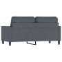 Dark gray velvet 2-seater sofa 140 cm by , Sofas - Ref: Foro24-359200, Price: 195,96 €, Discount: %