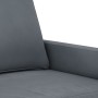 Dark gray velvet 2-seater sofa 140 cm by , Sofas - Ref: Foro24-359200, Price: 195,96 €, Discount: %