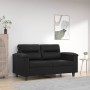 2-seater sofa in black synthetic leather 120 cm by , Sofas - Ref: Foro24-359578, Price: 254,08 €, Discount: %