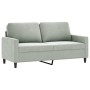 Sofa set with cushions 3 pieces light gray velvet by , Sofas - Ref: Foro24-3201506, Price: 482,40 €, Discount: %