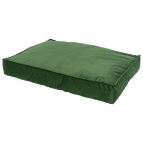 Madison Velvet Dog Cushion Green 80x55x15 cm by , Beds for dogs - Ref: Foro24-444466, Price: 72,43 €, Discount: %