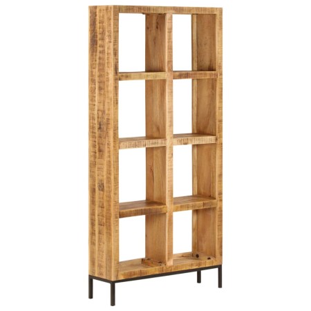 Estantería madera maciza de mango 80x25x175 cm de , Librerías y estanterías - Ref: Foro24-247966, Precio: 315,01 €, Descuento: %