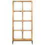 Solid mango wood shelf 80x25x175 cm by , Bookcases and shelves - Ref: Foro24-247966, Price: 315,01 €, Discount: %