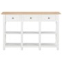 Weißer MDF-Konsolentisch 120x30x76 cm von , Seitentische - Ref: Foro24-280016, Preis: 197,07 €, Rabatt: %