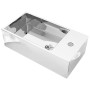 Lavabo con rebosadero 49x25x15 cm cerámica plateado de vidaXL, Lavabos - Ref: Foro24-143491, Precio: 93,71 €, Descuento: %