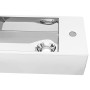 Lavabo con rebosadero 49x25x15 cm cerámica plateado de vidaXL, Lavabos - Ref: Foro24-143491, Precio: 93,71 €, Descuento: %