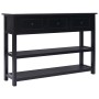 Black wooden sideboard 115x30x76 cm by , Sideboards - Ref: Foro24-284168, Price: 183,76 €, Discount: %