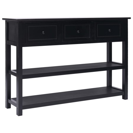 Black wooden sideboard 115x30x76 cm by , Sideboards - Ref: Foro24-284168, Price: 199,88 €, Discount: %