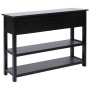 Black wooden sideboard 115x30x76 cm by , Sideboards - Ref: Foro24-284168, Price: 199,88 €, Discount: %