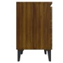 Bedside table with oak brown metal legs 40x30x50 cm by vidaXL, Nightstands - Ref: Foro24-813120, Price: 33,36 €, Discount: %