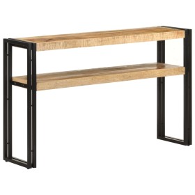 Rough mango wood console table 120x30x75 cm by , Side tables - Ref: Foro24-321099, Price: 145,73 €, Discount: %