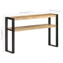 Mesa consola de madera de mango rugosa 120x30x75 cm de , Mesas auxiliares - Ref: Foro24-321099, Precio: 145,73 €, Descuento: %