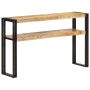 Mesa consola de madera de mango rugosa 120x30x75 cm de , Mesas auxiliares - Ref: Foro24-321099, Precio: 145,73 €, Descuento: %