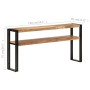 Mesa consola de madera maciza de acacia 150x30x75 cm de , Mesas auxiliares - Ref: Foro24-321103, Precio: 168,42 €, Descuento: %