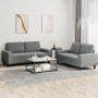 2-teilige Sofagarnitur aus dunkelgrauem Stoff von , Sofas - Ref: Foro24-3201883, Preis: 478,02 €, Rabatt: %