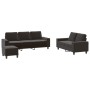 3-teilige Sofagarnitur aus schwarzem Stoff von , Sofas - Ref: Foro24-3201910, Preis: 618,42 €, Rabatt: %