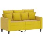 Yellow velvet 4-piece sofa set with cushions by , Sofas - Ref: Foro24-3201696, Price: 718,87 €, Discount: %