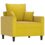 Yellow velvet 4-piece sofa set with cushions by , Sofas - Ref: Foro24-3201696, Price: 718,87 €, Discount: %