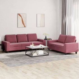 2-piece sofa set red fabric by , Sofas - Ref: Foro24-3201904, Price: 535,99 €, Discount: %