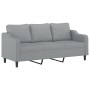 Sofa set with cushions 3 pieces light gray fabric by , Sofas - Ref: Foro24-3201770, Price: 707,32 €, Discount: %