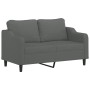 Sofagarnitur mit Kissen 2-teilig aus dunkelgrauem Stoff von , Sofas - Ref: Foro24-3201803, Preis: 456,99 €, Rabatt: %