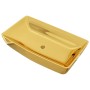 Lavabo 71x38x13,5 cm cerámica dorado de vidaXL, Lavabos - Ref: Foro24-143480, Precio: 112,57 €, Descuento: %