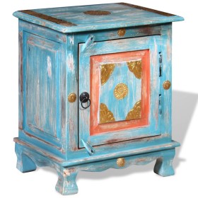 Solid Blue Mango Wood Nightstand by vidaXL, Nightstands - Ref: Foro24-243970, Price: 114,99 €, Discount: %