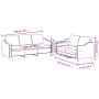 Sofagarnitur mit Kissen, 2-teilig, cremefarbener Stoff von , Sofas - Ref: Foro24-3201836, Preis: 537,81 €, Rabatt: %