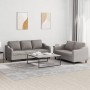 Sofa set with cushions 2 pieces taupe gray fabric by , Sofas - Ref: Foro24-3201841, Price: 540,41 €, Discount: %