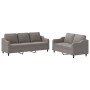 Sofa set with cushions 2 pieces taupe gray fabric by , Sofas - Ref: Foro24-3201841, Price: 540,41 €, Discount: %