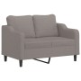 Sofa set with cushions 2 pieces taupe gray fabric by , Sofas - Ref: Foro24-3201841, Price: 540,41 €, Discount: %