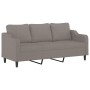 Sofa set with cushions 2 pieces taupe gray fabric by , Sofas - Ref: Foro24-3201841, Price: 540,41 €, Discount: %