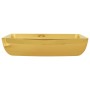 Lavabo 71x38x13,5 cm cerámica dorado de vidaXL, Lavabos - Ref: Foro24-143480, Precio: 112,57 €, Descuento: %