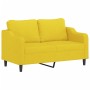 Sofa set with cushions 3 pieces light yellow fabric by , Sofas - Ref: Foro24-3201815, Price: 472,49 €, Discount: %