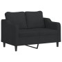 Sofa set with cushions 2 pieces black fabric by , Sofas - Ref: Foro24-3201822, Price: 492,11 €, Discount: %