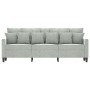 3-seater light gray velvet sofa 180 cm by , Sofas - Ref: Foro24-359313, Price: 301,56 €, Discount: %