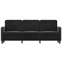 3-Sitzer-Sofa aus schwarzem Samt, 180 cm von , Sofas - Ref: Foro24-359457, Preis: 301,16 €, Rabatt: %