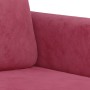 Zweiteilige Sofagarnitur aus rotem Samt von , Sofas - Ref: Foro24-3201978, Preis: 442,29 €, Rabatt: %