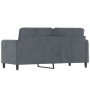 Sofá de 2 plazas de terciopelo gris oscuro 140 cm de , Sofás - Ref: Foro24-359443, Precio: 209,32 €, Descuento: %